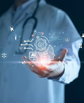 Compassionate healthcare provider with patient